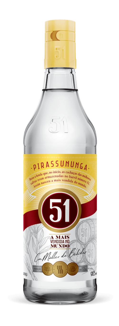 Cachaça Tradicional 51 Garrafa 965ml